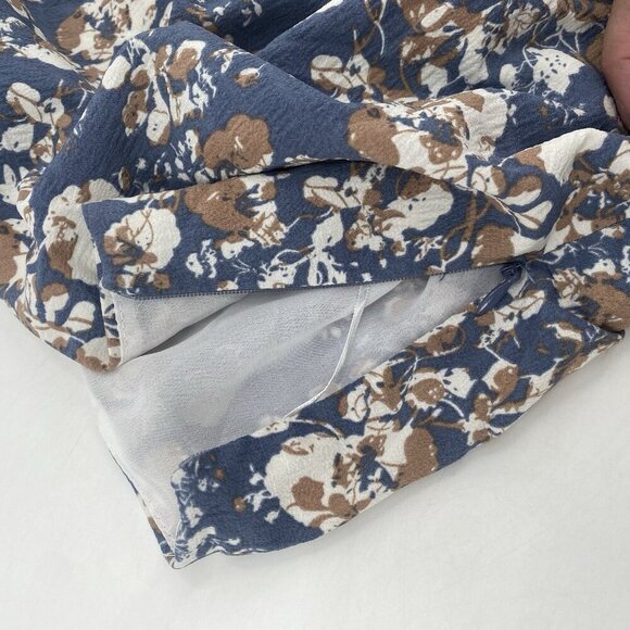 En Saison One Shoulder Floral Print Romper Women's XS Multi Ruffles Anthro - Picture 14 of 16